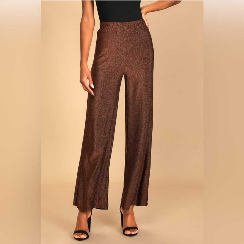 Brand new copper colored lulus pants size small